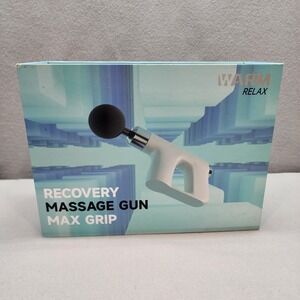 Warm Relax Recovery Massage Gun Max Grip 5 Speed Deep Tissue